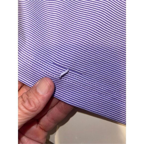 Callaway Opti-Dri Golf Shirt Men‎ XL Purple Stripe Performance Stretch A24 - Picture 7 of 7